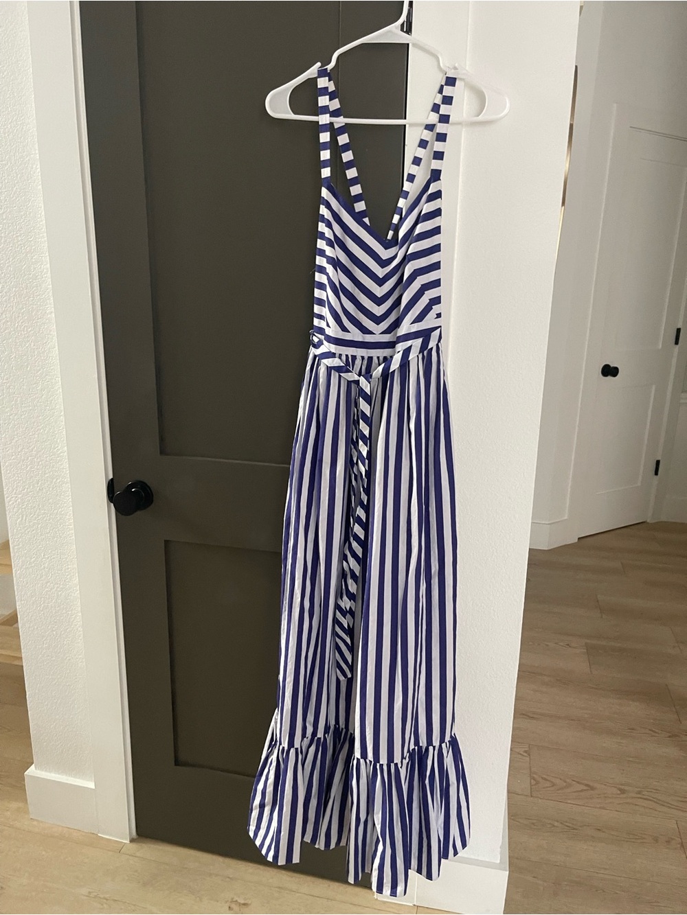 J Crew Striped Maxi Dress
